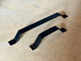 two sizes of black door handle