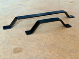 two sizes of black door handle